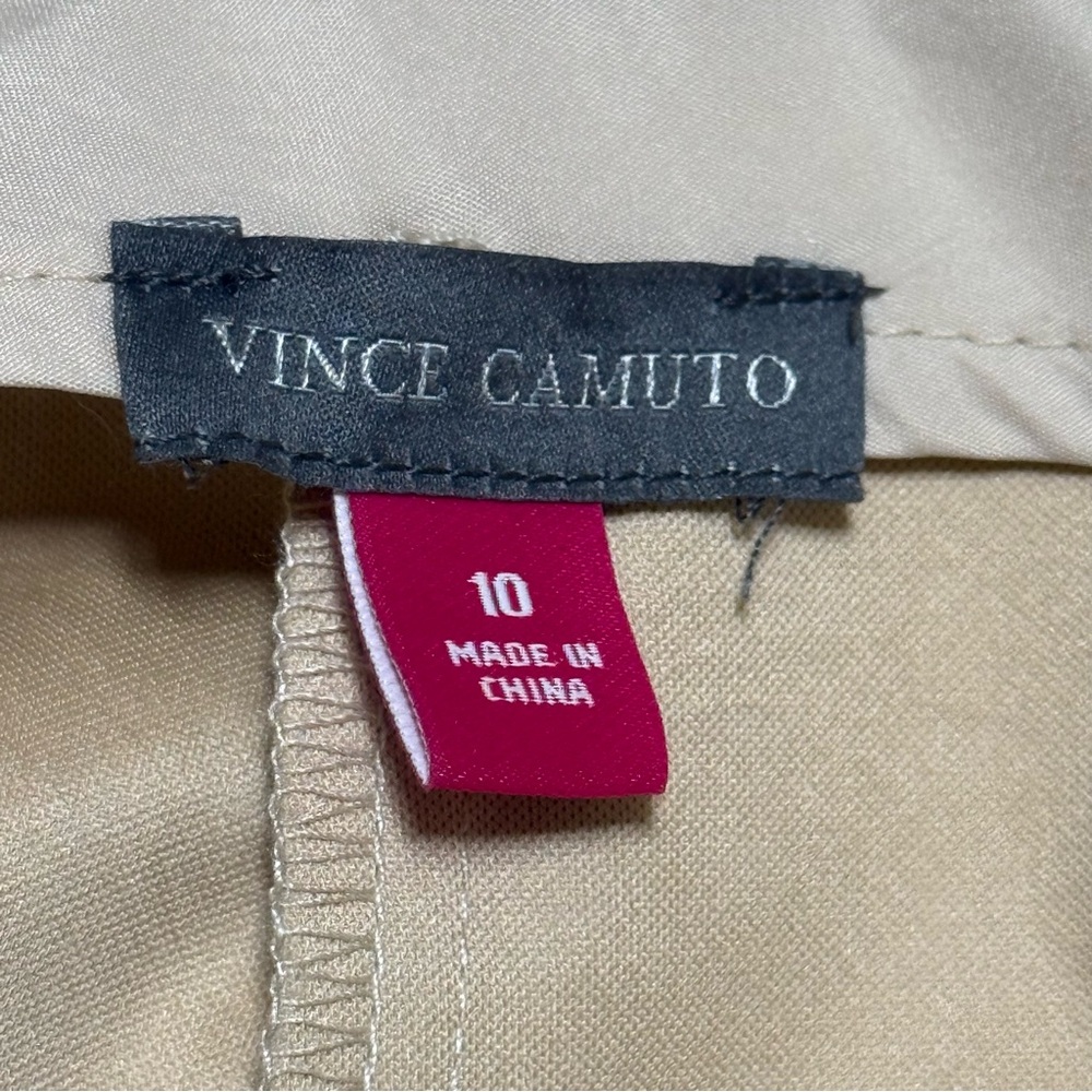 Vince Camuto Gold Metallic Flare Pants - Picture 6 of 10